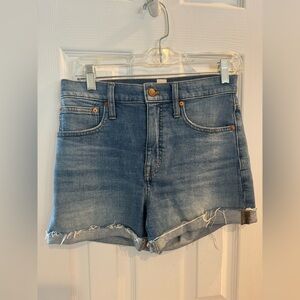 Madewell Womens High Rise Denim Shorts